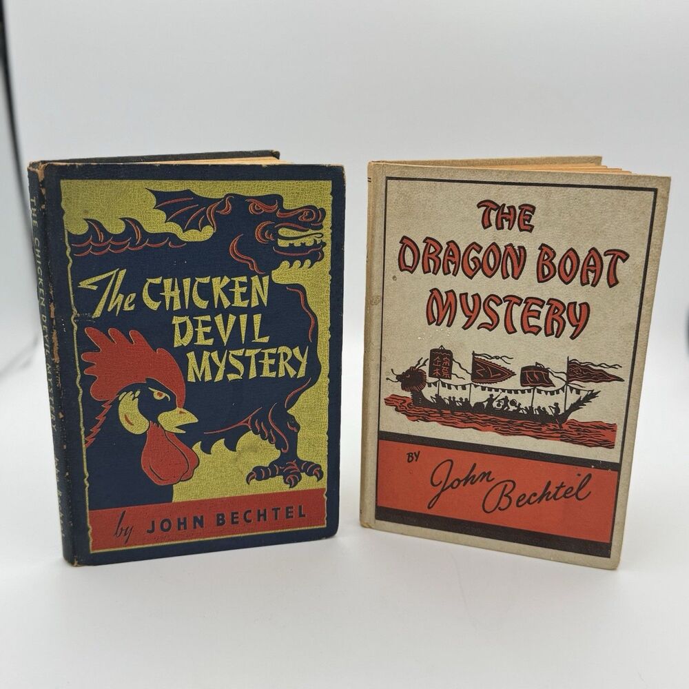 The Chicken Devil Mystery & Dragon Boat Mystery HC 1944 John Bechtel